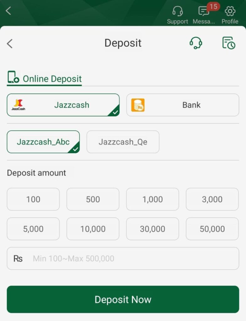 Deposit